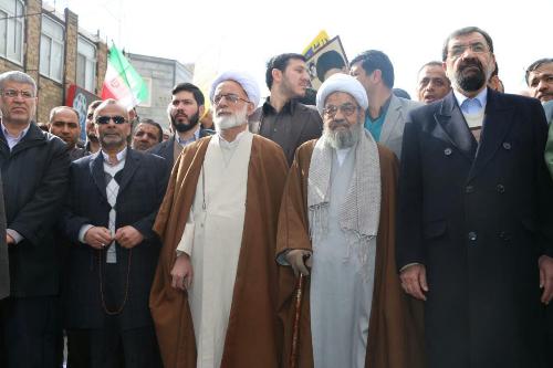 حضور برخی چهره های سیاسی در راهپیمایی 22 بهمن