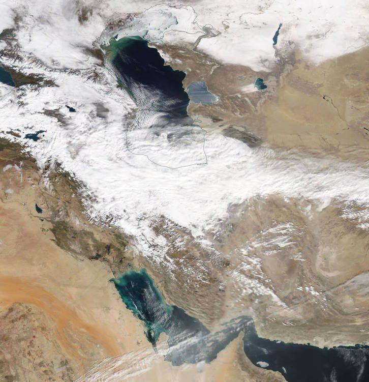 تصویر این روزهای کشورمان از دوربین ناسا