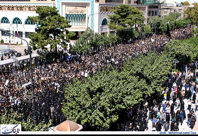 گزارش تصویری تشییع زائران آسمانی امام هشتم(ع)