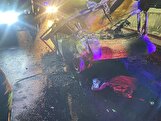 ۲ نفر در آتش‌سوزی خودروی CNG جان باختند/ تصادف مرگبار قبل از پل کسما