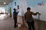 رنگ‌آمیزی یک مدرسه در خراسان‌شمالی در کمتر از ۴۸ ساعت/ هدف، افزایش انگیزه دانش‌آموزان است