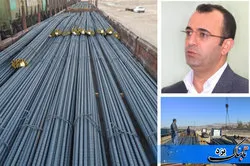 صادرات ریلی میلگردهای مجتمع فولاد بافق به عراق